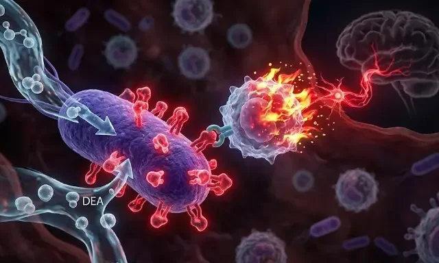 New research found that depression may begin in your gut when a common bacterium interacts with a chemical found in most personal care products