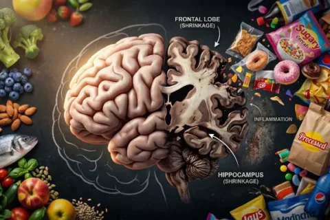 Ultra-processed foods linked to structural brain decline in large imaging study
