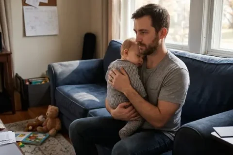 A study of one million fathers found that paternal depression does not peak when everyone expects it to and the system designed to catch it is looking at the wrong time