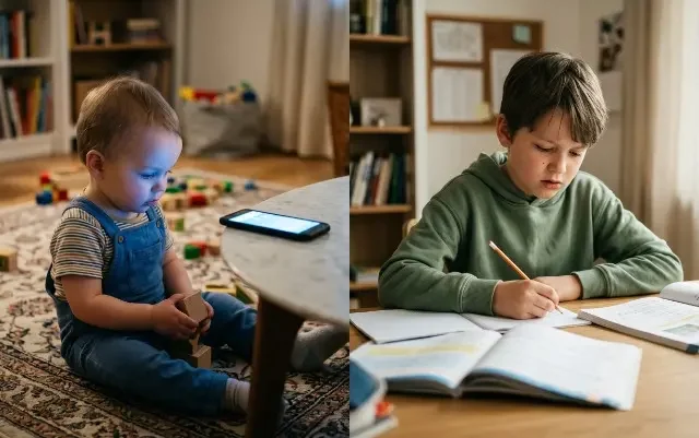 A study tracked 502 children from age 1 to 8 and found that screen time damages the brain at two specific ages and leaves the years between almost untouched