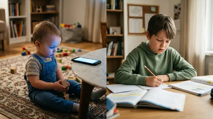 A study tracked 502 children from age 1 to 8 and found that screen time damages the brain at two specific ages and leaves the years between almost untouched
