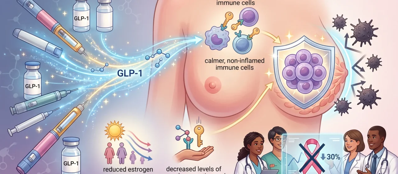 Scientists discovered that drugs designed for weight loss may reduce breast cancer risk by nearly one-third
