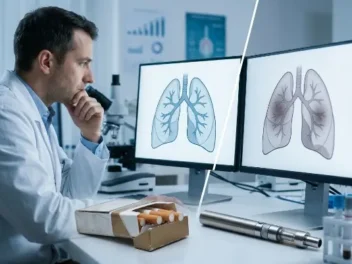 Scientists found that e-cigarettes, marketed for years as the safe exit from smoking, are linked to significantly higher lung cancer risk in people who use them after quitting