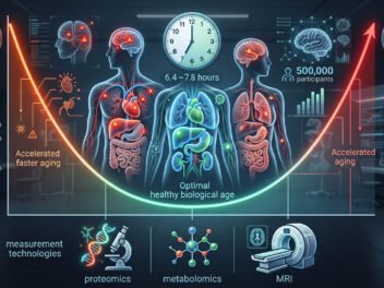 A Nature study found that sleeping more than 8 hours ages your organs as fast as sleeping fewer than 6. Half a million people, 17 organs, 23 aging clocks all showed the same U-shaped curve.