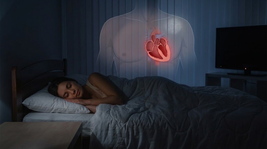 Scientists have known nighttime light raises cardiovascular risk. A study of 11,071 people just showed for the first time what it is actually doing to the structure of the heart.