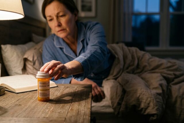 A study of 129,287 adults found that people whose first sleeping pill prescription covered a month were twice as likely to still be filling it 7 years later. Most patients got that month.